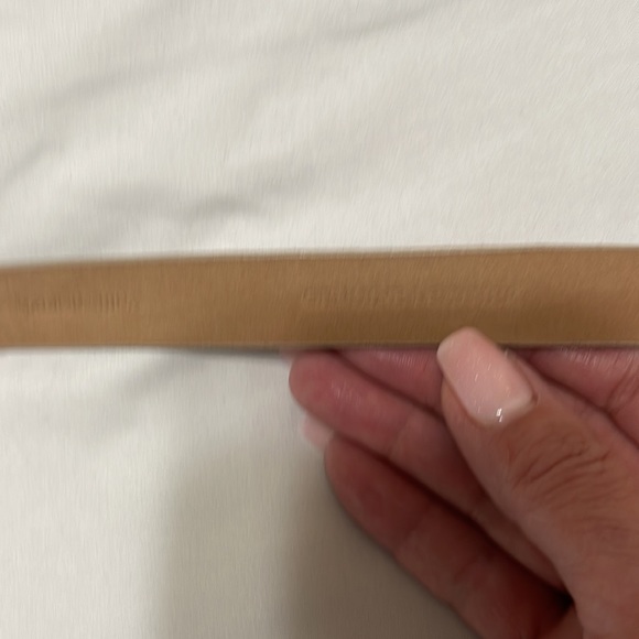 Ann Taylor Metallic Snake Skin Leather Belt - Picture 5 of 11